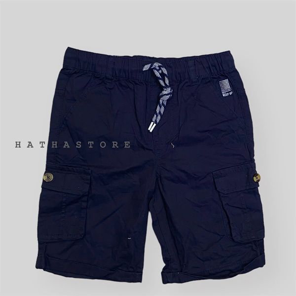  Quần short kaki Waga xanh đen túi hộp bé trai 