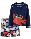  Bộ bơi C4RTER xanh đen cua bé trai 