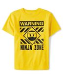  Áo thun PL4CE vàng ninja zone bé trai 