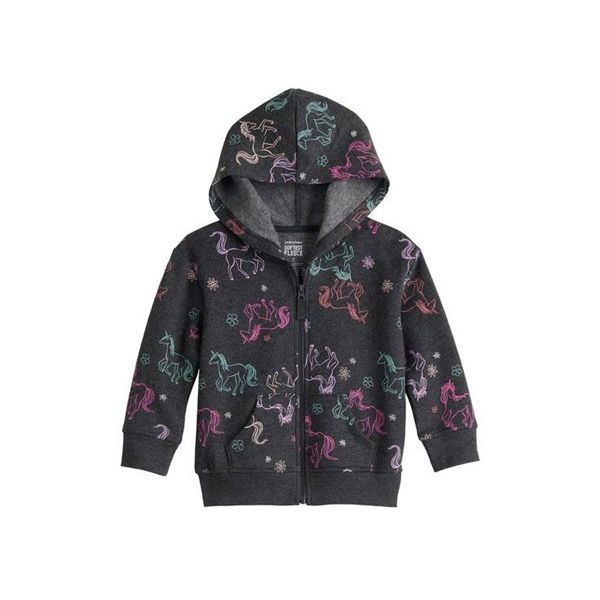  Áo khoác JB xám đen con ngựa bé gái 