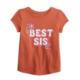  Áo thun JB nâu cam best sis bé gái 