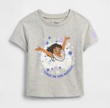  Áo thun G4P xám moana bé gái 