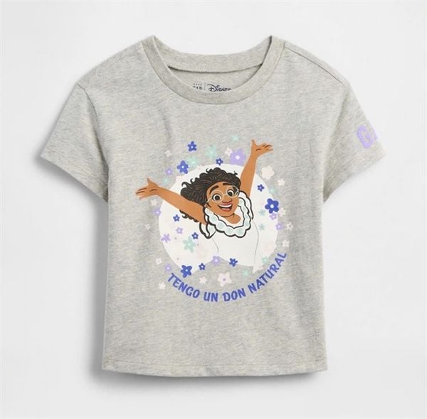  Áo thun G4P xám moana bé gái 