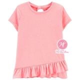  Áo thun C4RTER cam vạt bèo bé gái 