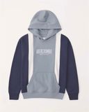  Áo hoodie ABer xanh sọc trắng xanh đen bé trai 