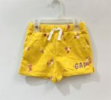  Quần short thun vàng hoa bé gái 