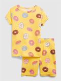  Bộ ngắn G4P vàng donut bé gái 