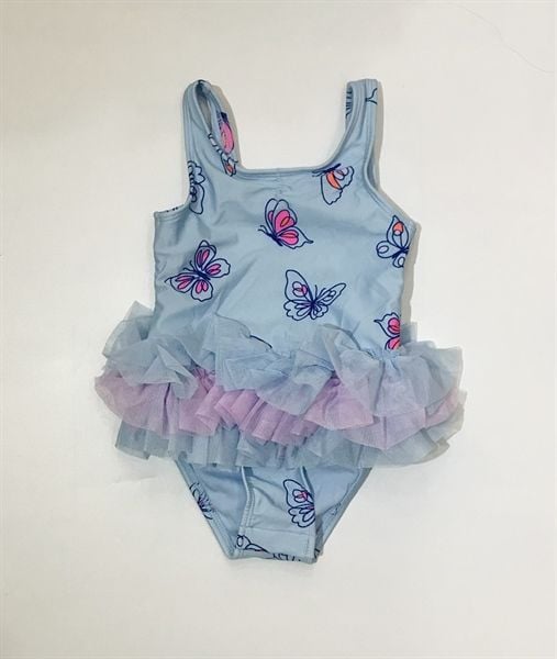  Bộ bơi C&J xanh bướm bé gái 