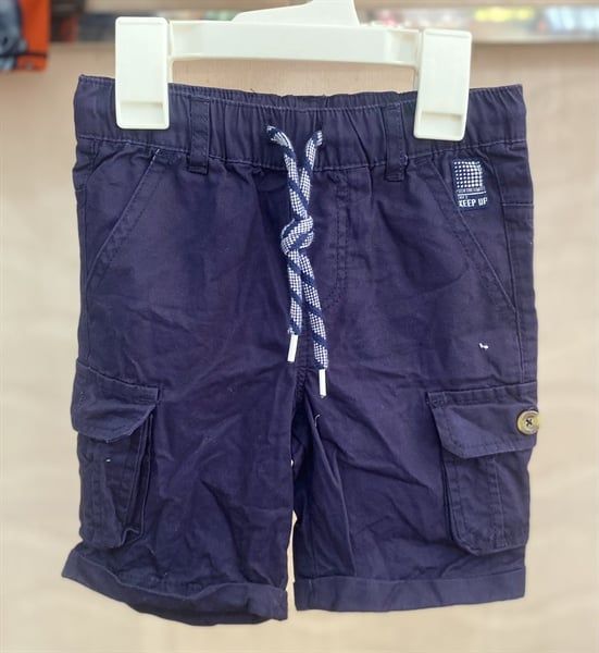  Quần short kaki Waga xanh đen túi hộp bé trai 