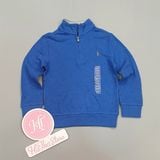  Áo thun polo xanh biển cổ lọ 