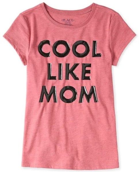  Áo thun Place cool like mom bé gái 