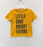  Áo thun PL4CE vàng chữ little dude bé trai 
