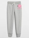  Quần jogger xám chữ đen bé trai 