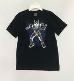  Áo thun PL4CE đen người máy bé trai 