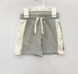  Quần short thun T3X xám viền trắng bé trai 