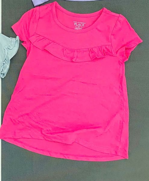 Áo thun PL4CE hồng bèo bé gái 