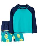  Bộ bơi C4RTER xanh lá trái thơm bé trai 