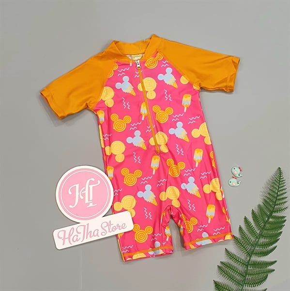  Bộ bơi liền Colloky hồng chuột bé gái 