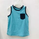  Áo thun ba lỗ Place xanh ngọc viền tuí đen 