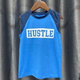  Áo thun ba lỗ xanh hustle 