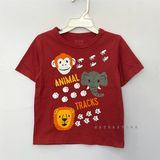  Áo thun PL4CE đỏ animal bé trai 