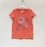  Áo thun Oshkosh đỏ hồng hoa bé gái 