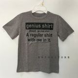  Áo thun PL4CE xám genius shirt bé trai 