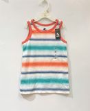  Áo thun ba lỗ Place sọc màu viền cam bé trai 