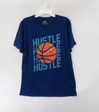  Áo thun xanh hustle bé trai 