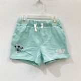  Quần short thun xanh mickey bé gái 