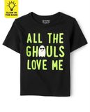  Áo thun PLace đen all the ghoul bé trai 