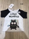  Áo Carter xám little monster bé trai - C46 