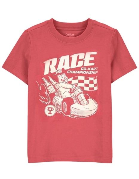  Áo thun 0shkosh gấu race bé trai 