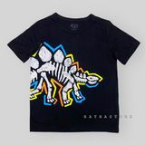  Áo thun PL4CE đen xương KL bé trai 