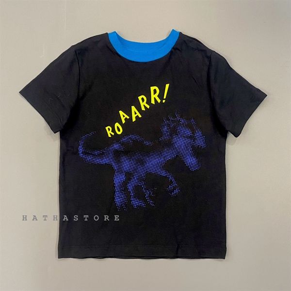  Áo thun Amazon xanh đen khủng long bé trai 