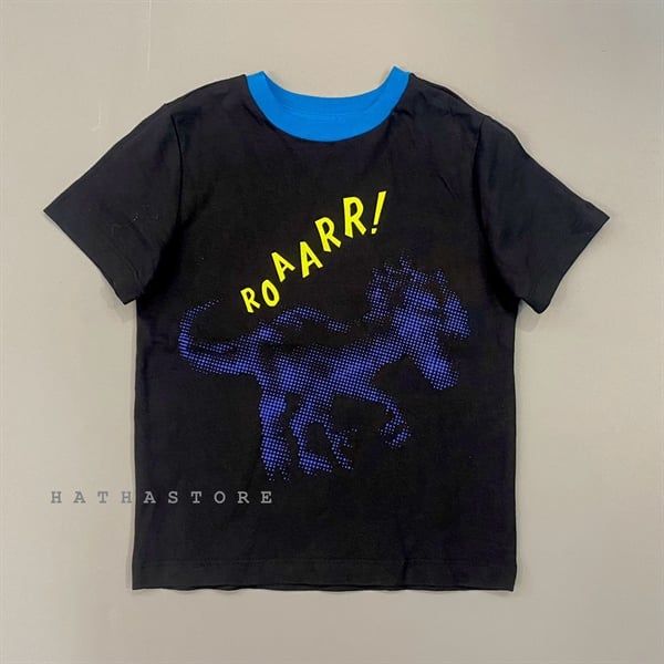  Áo thun Amazon xanh đen khủng long bé trai 