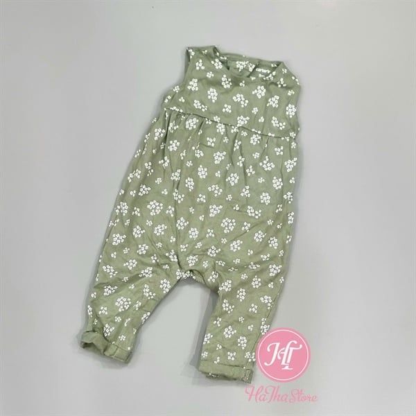  Body dài C4RTER xanh rêu hoa bé gái 