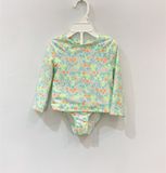  Bộ bơi 2 mảnh xanh hoa bé gái 