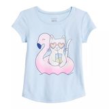 Áo thun JB xanh mèo bé gái 