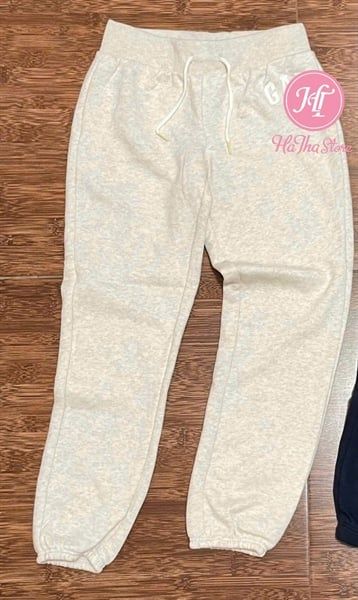  Quần jogger xám sáng bé gái 