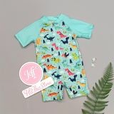  Bộ bơi liền Colloky xanh mint khủng long bé trai 