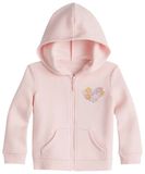  Áo khoác JB hồng nhạt tim hoa 