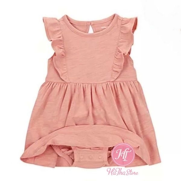  Body váy C4RTER hồng cam bé gái 