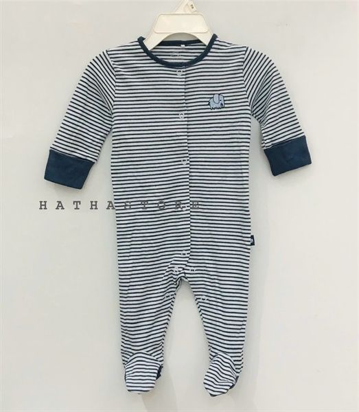  Body vớ N3XT trắng sọc xanh đen voi bé trai 