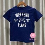 Áo thun Place xanh navy weekend plans bé trai 