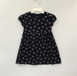  Đầm thun 0ldN4vy xanh đen cầu vồng bé gái 