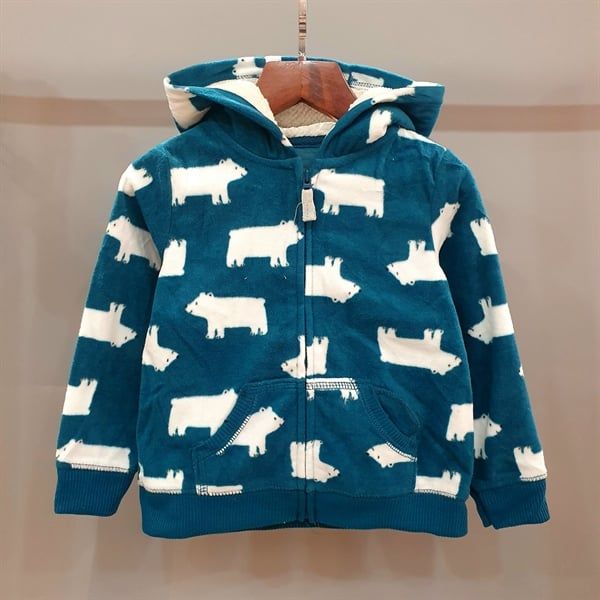  Áo khoác Carter xanh gấu bắc cực bé trai 