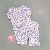  Bộ ngắn G4P tím loang bé gái 