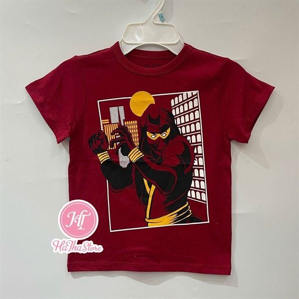  Áo thun PL4CE đỏ ninja bé trai 