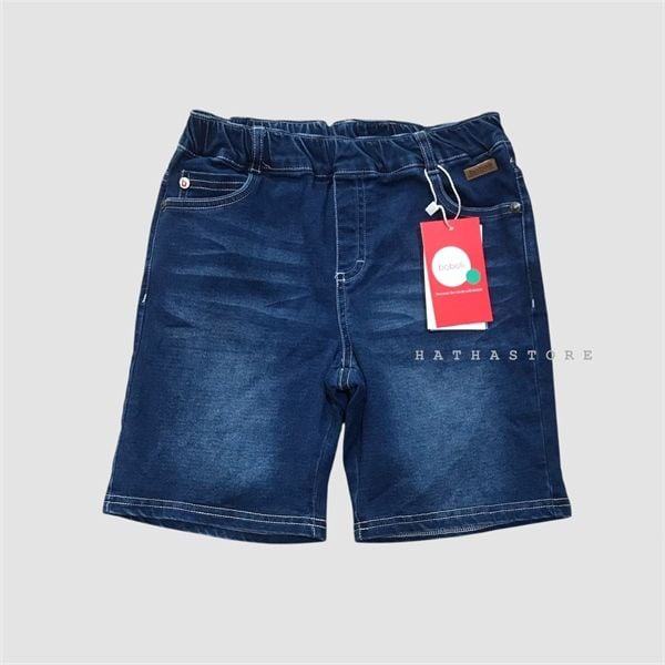  Quần short jean xanh tag boboli bé trai 